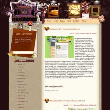 Just Pick One Blogger Template. beautiful background template blogger