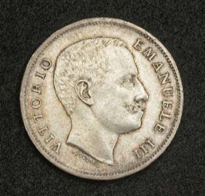Italian silver coins Lira Silver coin King Victor Emanuel