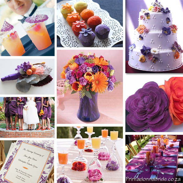 GET THE LOOK Orange Purple Themed Wedding