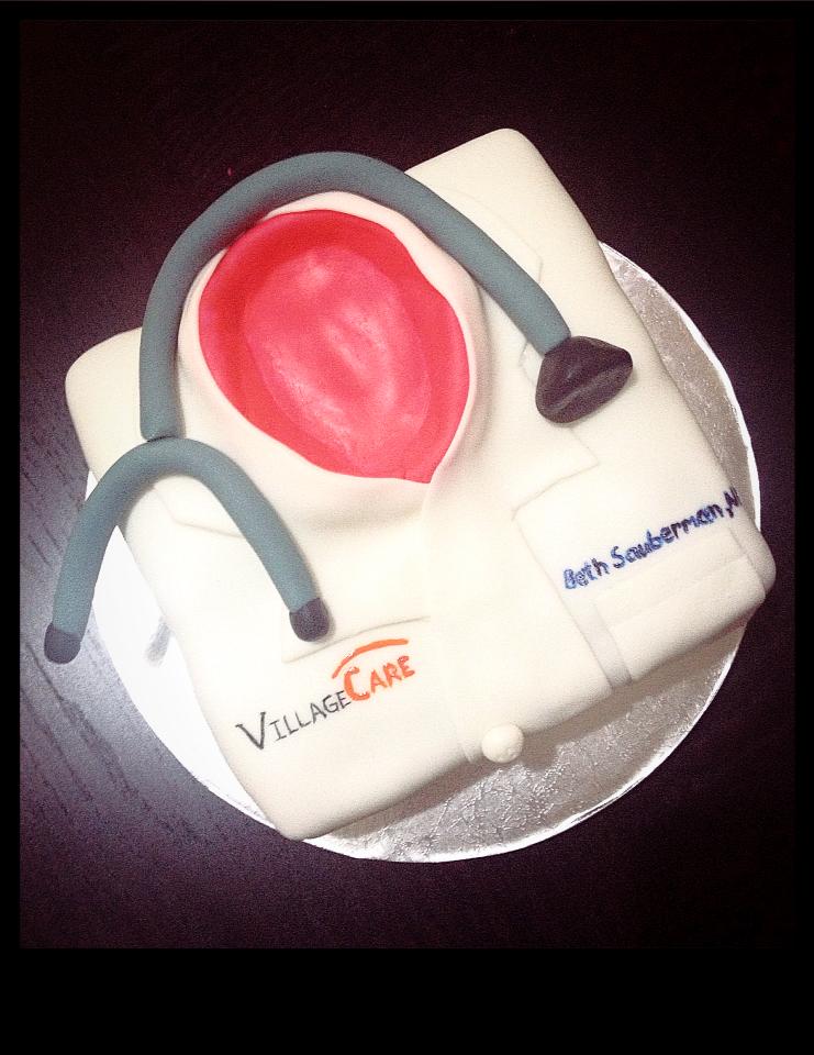 Cakes by Mara Nurse Practitioner Lab Coat Cake