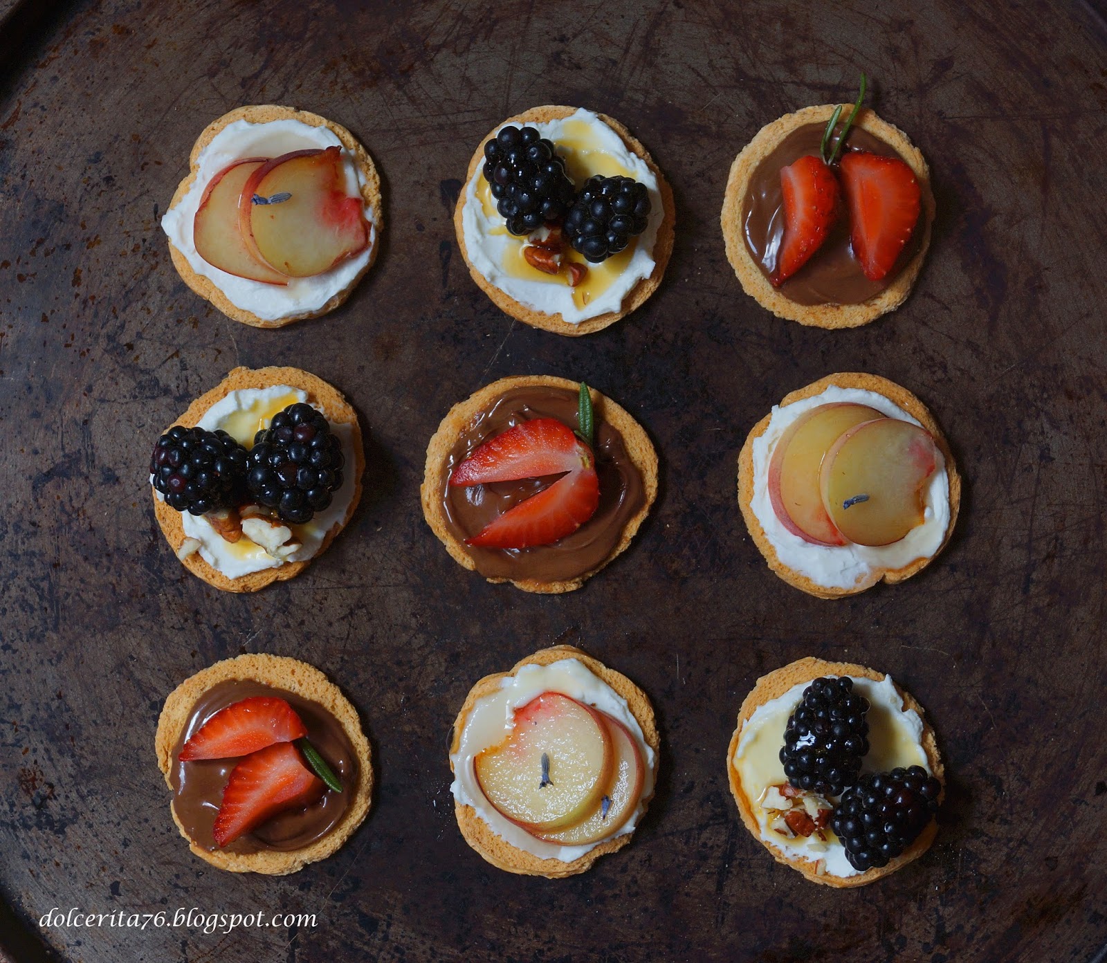 Dolce Rita Super Easy Sweet Canapés!