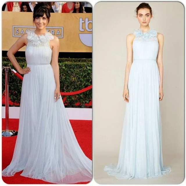 Hannah Simone in Marchesa – 2014 SAG Awards