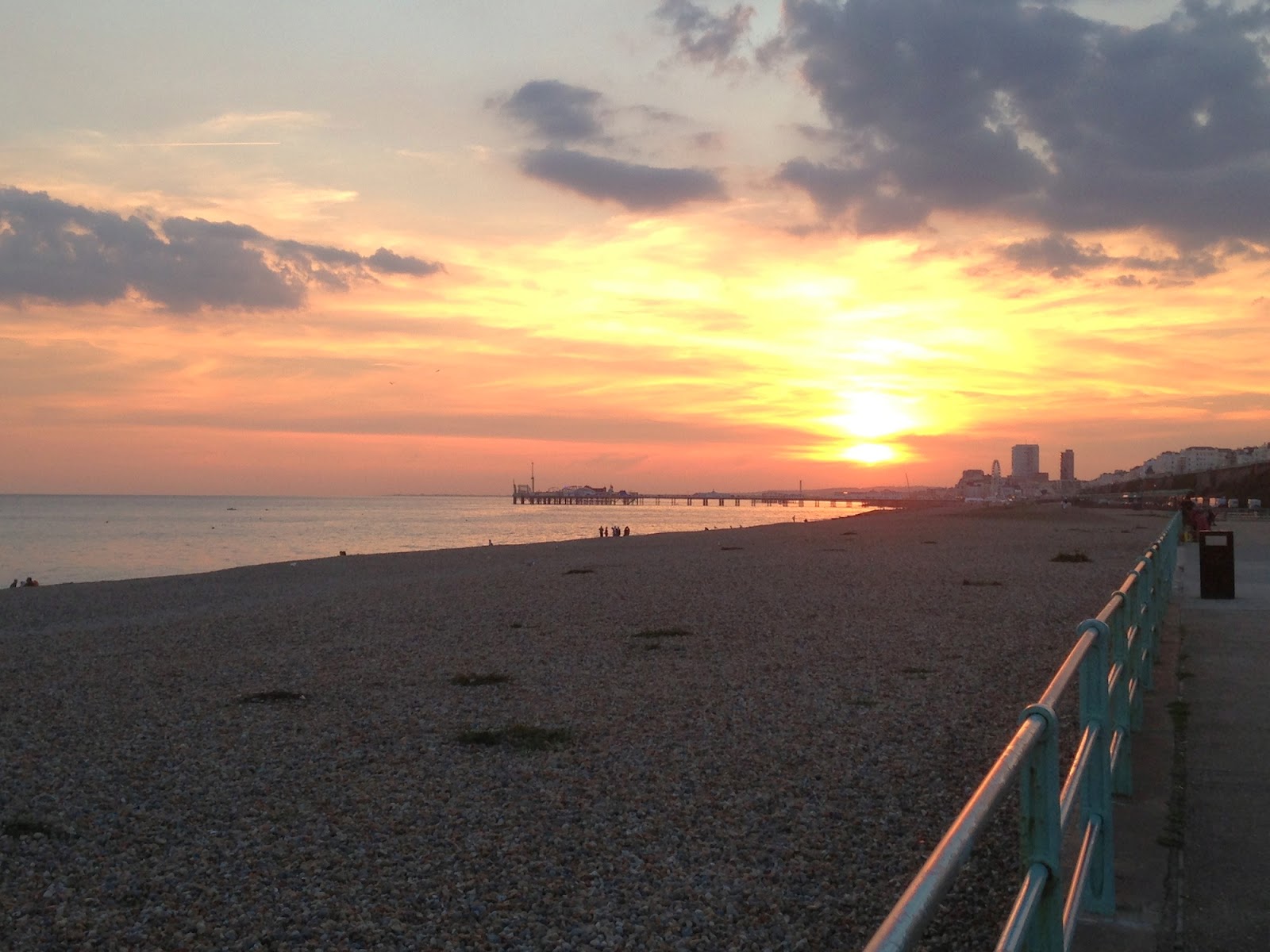 Brighton seafront sunset - copyright Tess Agnew
