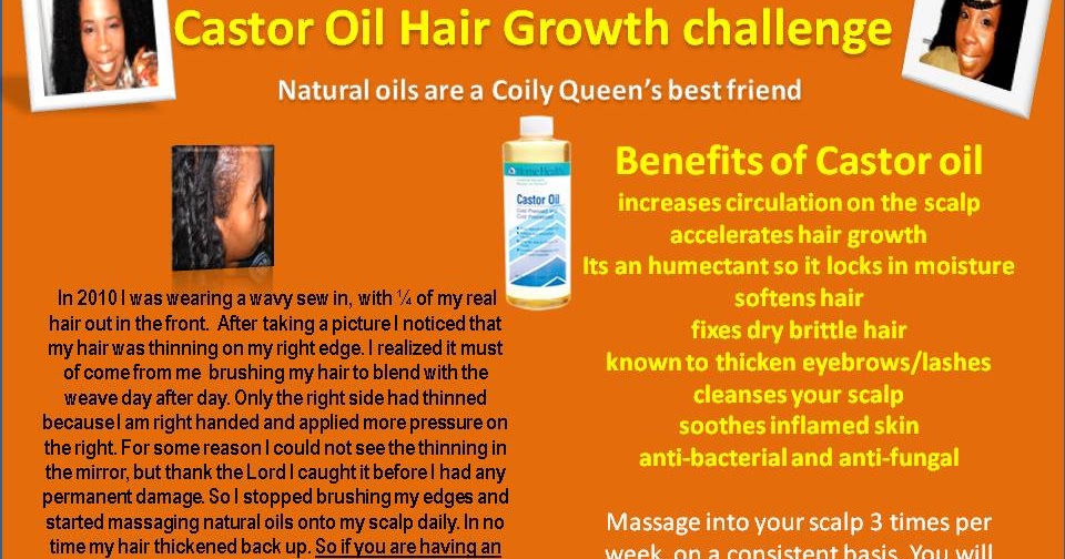Coilyqueens Castor Oil Hair Growth Challenge