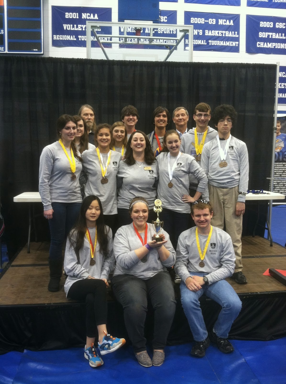 MONTGOMERY CATHOLIC SCIENCE OLYMPIAD TEAM WINS AT REGIONAL COMPETITION 1