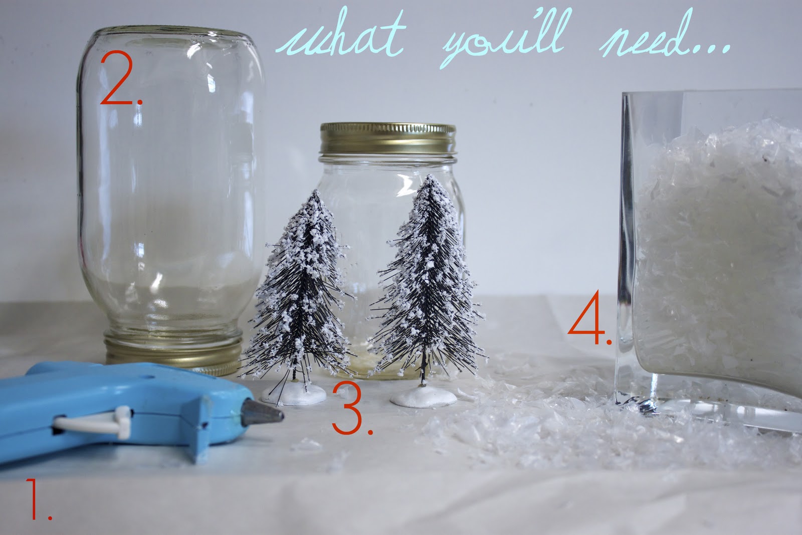 DIY Mason Jar Snow Globe - Michaela Noelle Designs