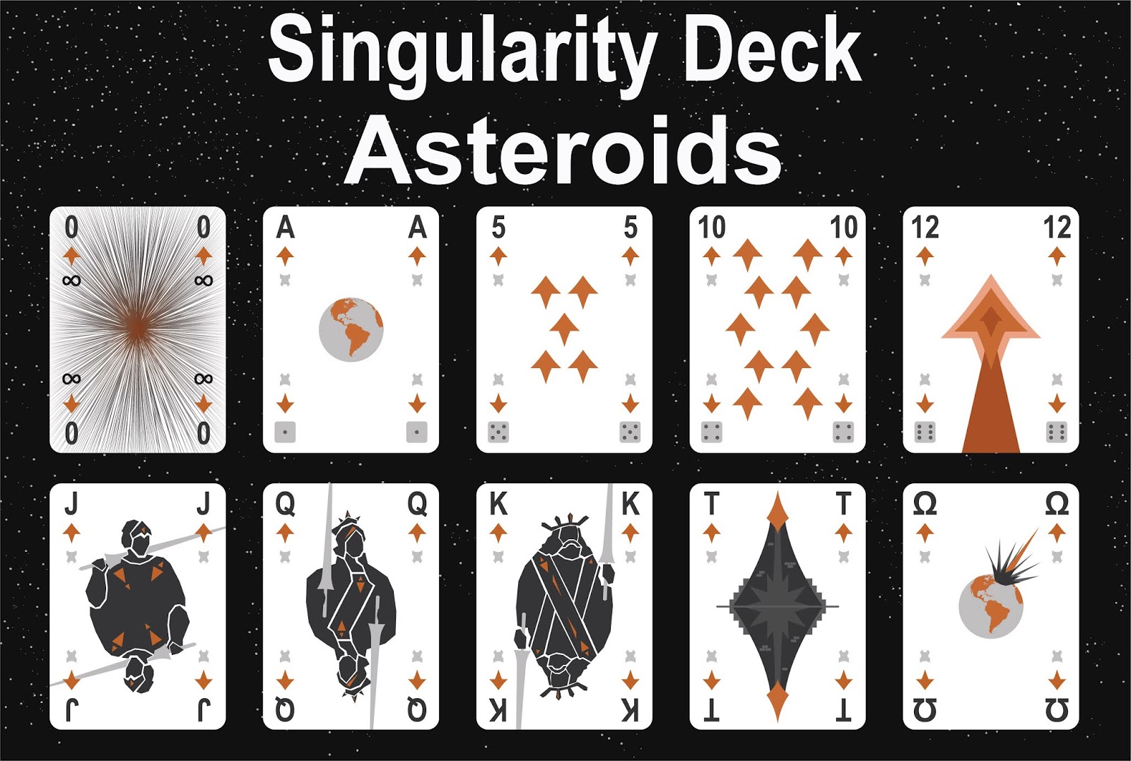 The Singularity Deck - Asteroids Art