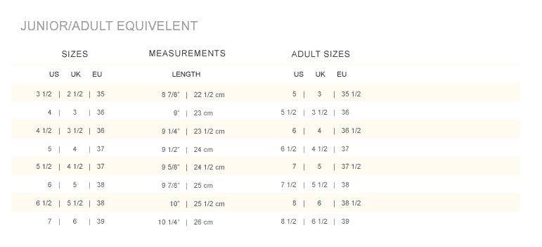 Polo Ralph Shoes Size Chart