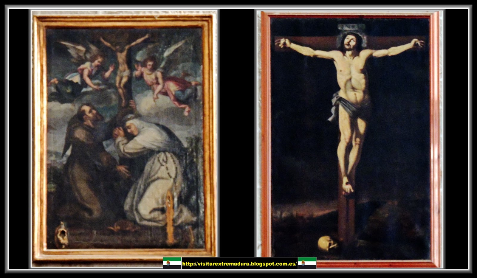 Coria. Catedral. San Francisco y Santa Rosa, y Cristo Crucificado.