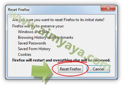  Bila Mozilla Firefox sering crash atau error Cara Reset Firefox Kembali Ke Awal/Default