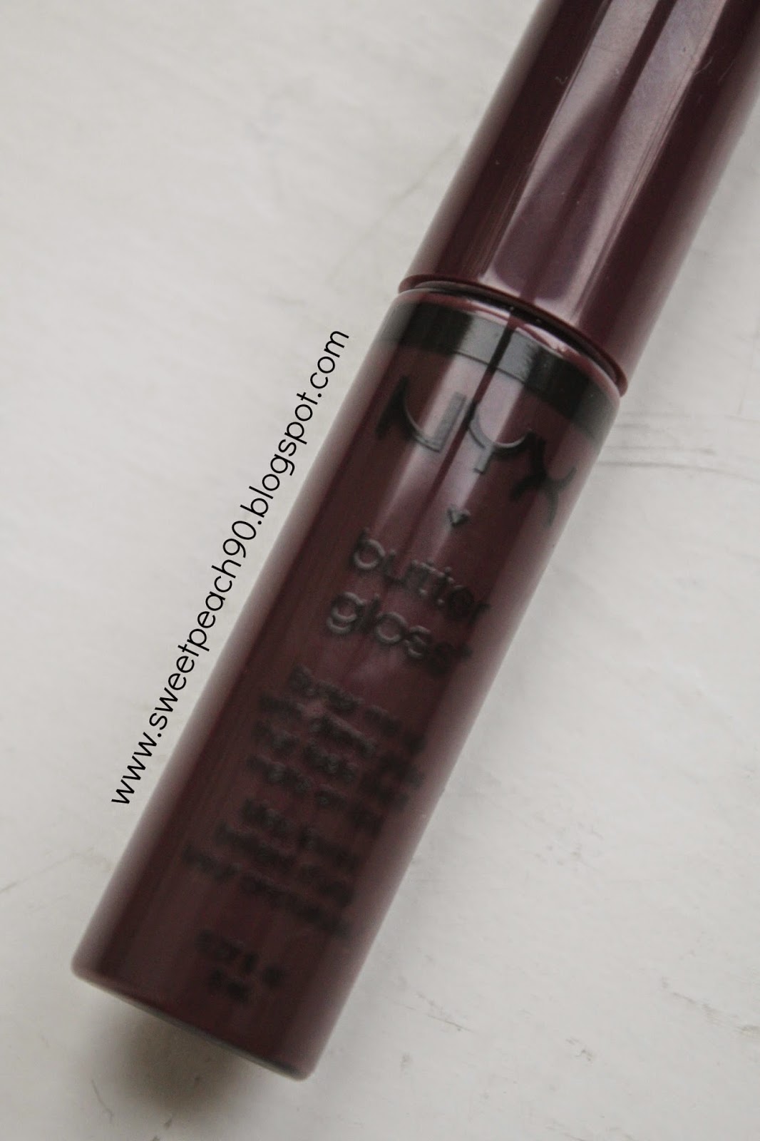 Sweet Peach [REVIEW] NYX Butter Gloss Devil's Food Cake