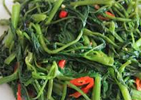 Cah Kangkung Belacan - Masakan Khas Kalimantan Barat Cah Kangkung Belacan