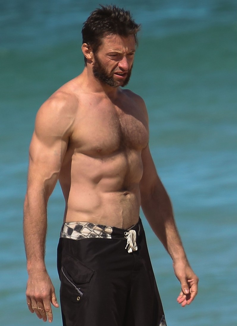 Hugh Jackman shirtless and underwear caps - Naked Male 