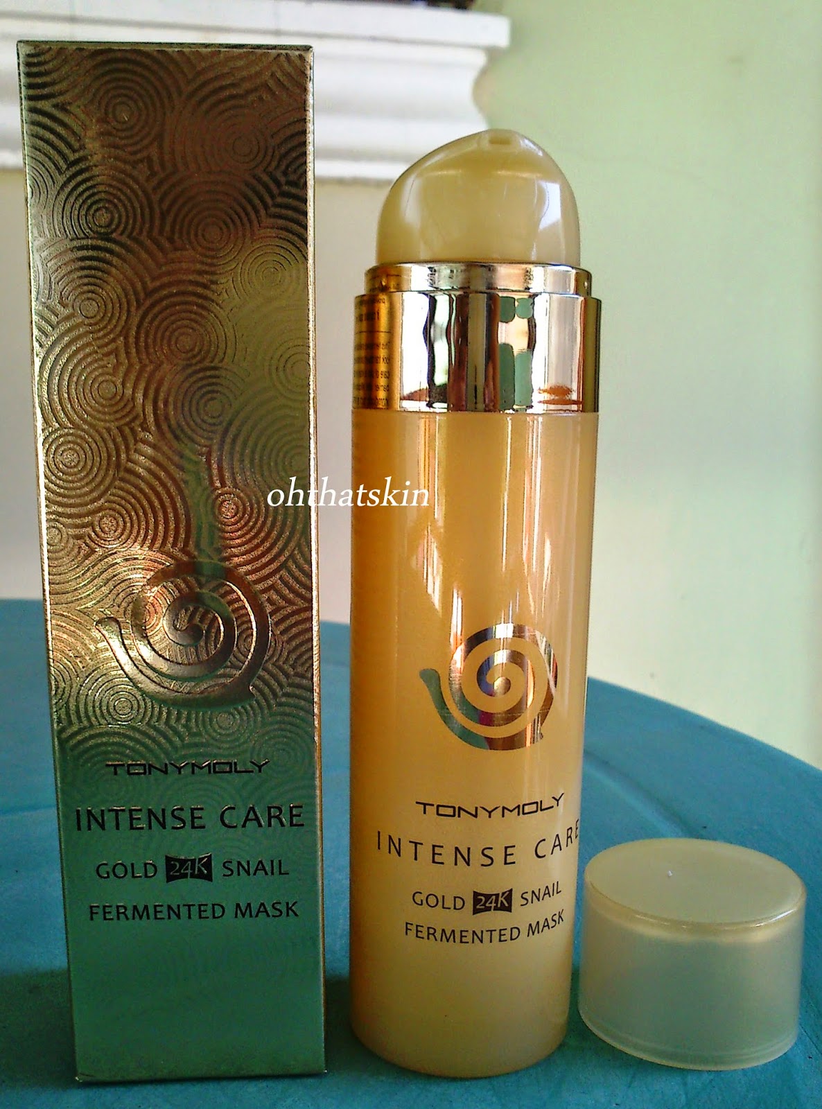 Oh, That Skin!: Tony Moly Intense Care 24k Gold Snail Fermented Mask Review