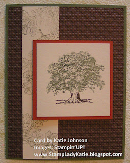 "Lovely as a Tree" Masculine card.