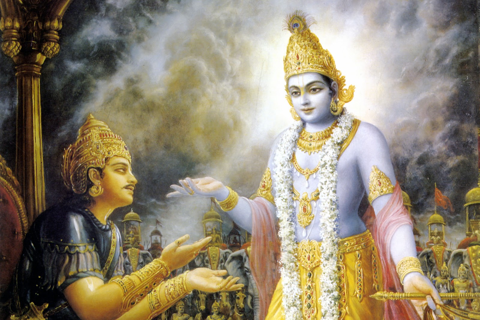 GOD Krishna and Arjun