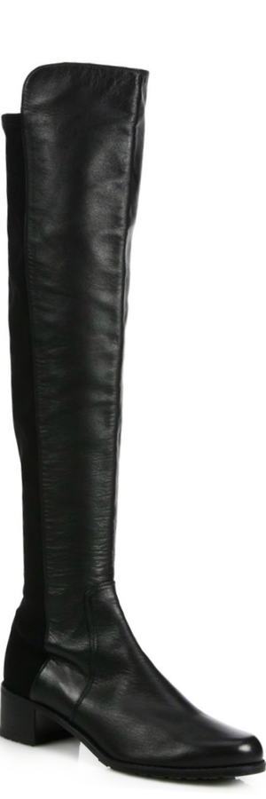 Stuart Weitzman Reserve Leather Over-The-Knee Boots