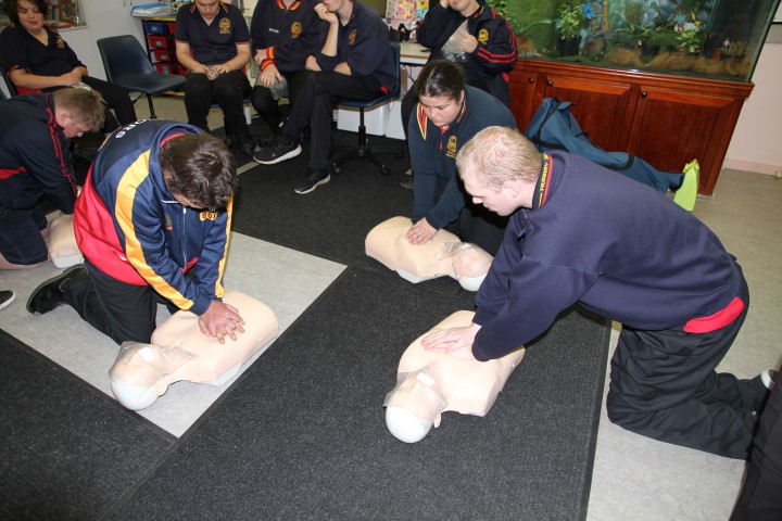 Learning CPR with Red Cross