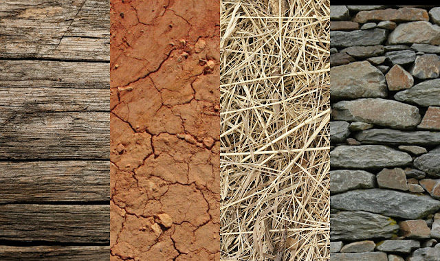 Contemporary building with natural materials