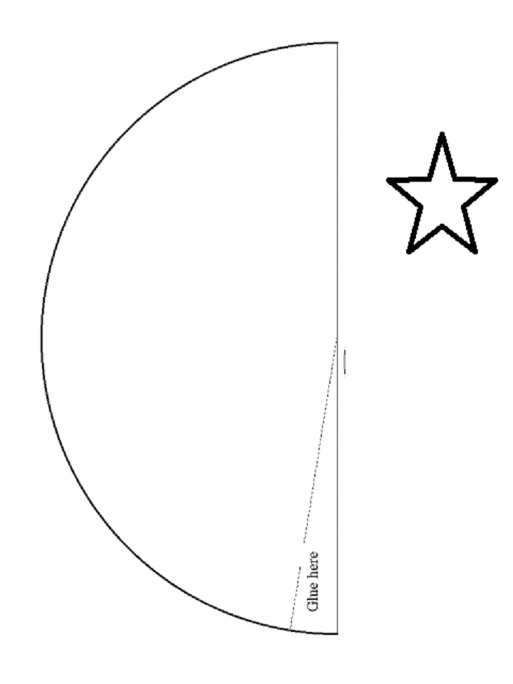 christmas tree writing template