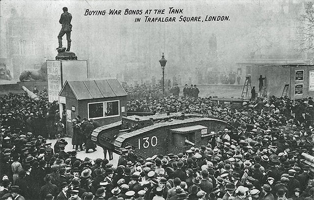 This is What Trafalgar Square Looked Like  on 11/26/1917 