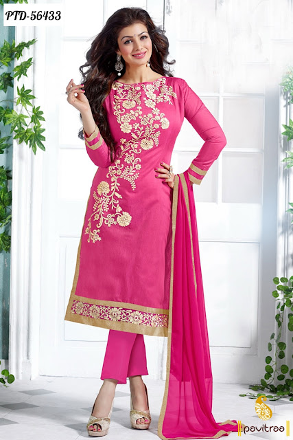 Indian Celebrity Special Party Wear Pink Santoon Ayesha Takia Salwar Kameez