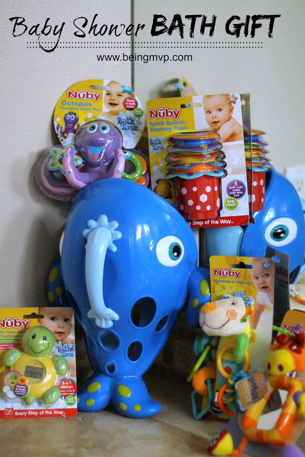 being MVP Baby Shower Bath Gift Nuby + Giveaway