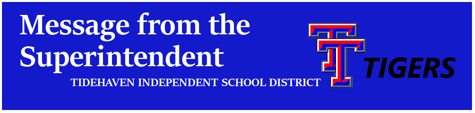 Message from the Superintendent