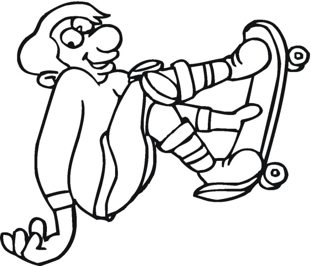 Playing Skateboard