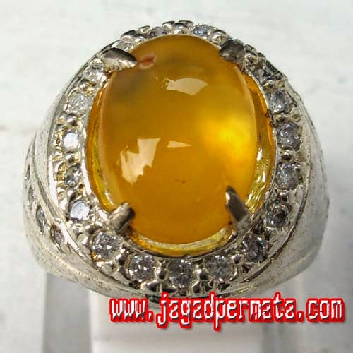 Batu Permata Garut Kuning Cincin Perak Batu Permata Garut Kuning Cincin Perak
