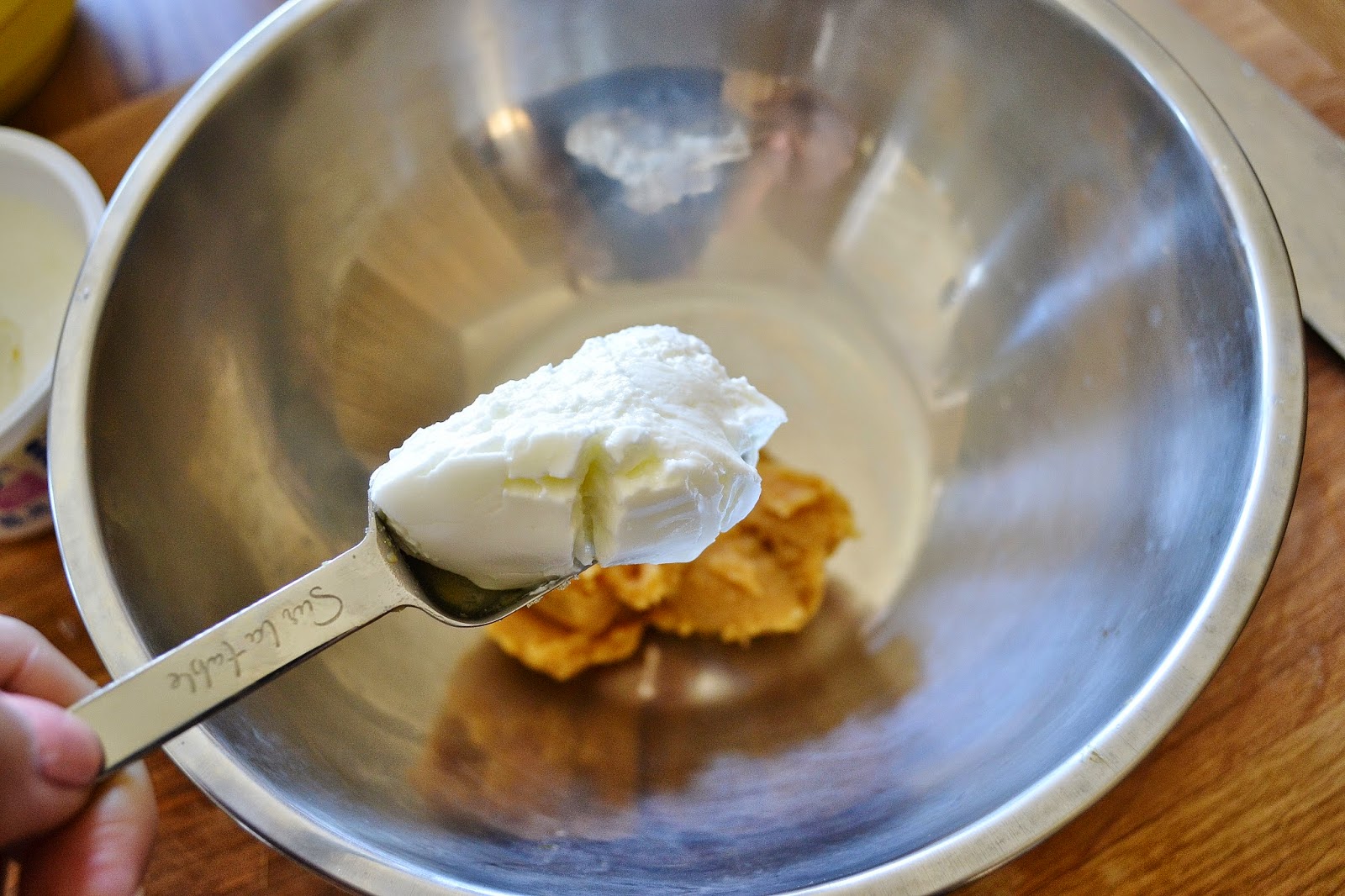 ...with a lil' twist Miso & Greek Yogurt Green Beans