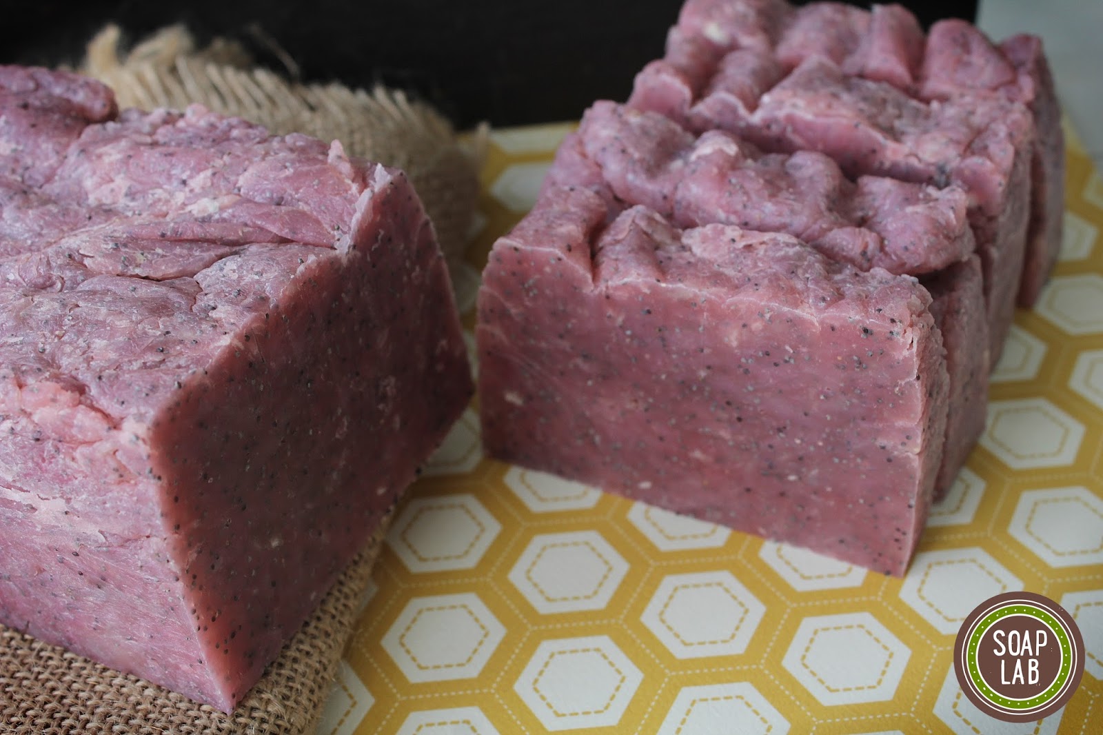 SoapLab Malaysia Fresh Ginger and Poppy Seeds Soap Hot Process Method