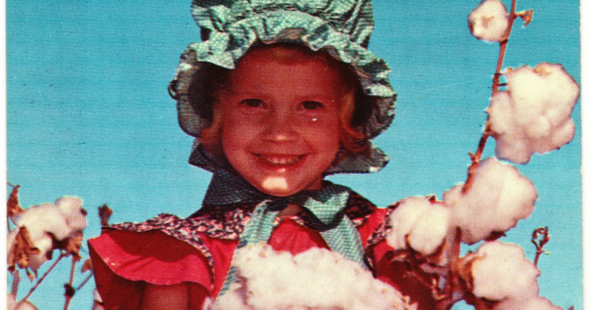 Papergreat Saturday's postcard 1 Cute cotton girl in the South