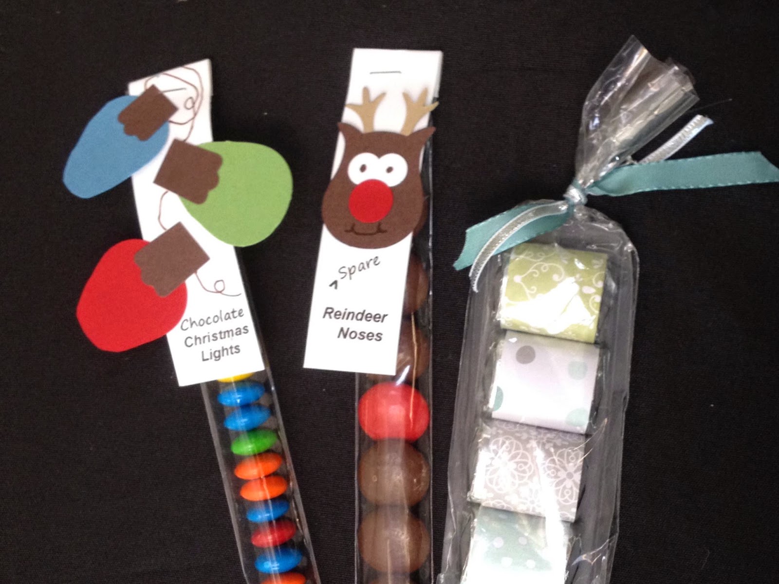 MidnightCrafting.com  Stampin Up Gift  Chocolate Treat Punch Art Owl Builder Christmas REindeer