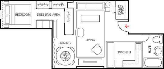Ar homes design : {monolocale open space 50 mq} Progetto casa 50 mq