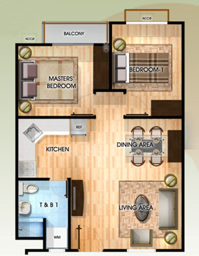 Asiana Oasis Paranaque, 2-bedroom Inner Unit, Condominium for Sale in Paranaque, Filinvest