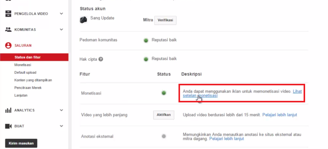 Cara Mengaitkan Akun Youtube dengan Adsense Cara Mengaitkan Akun Youtube dengan Adsense