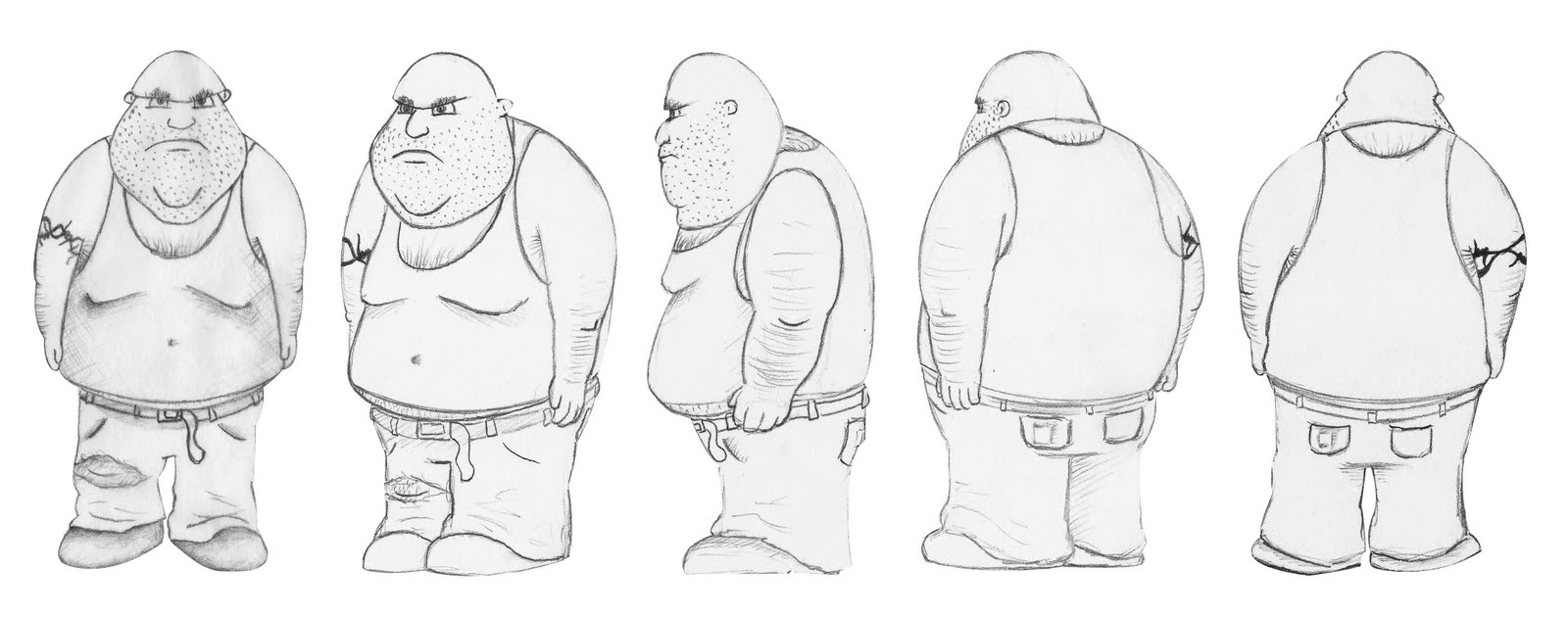 Fat Guy Drawing