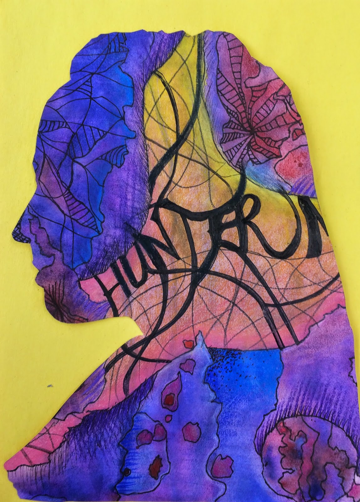 Project ARTADAY Lesson Sketchbook Covers I AM HERE