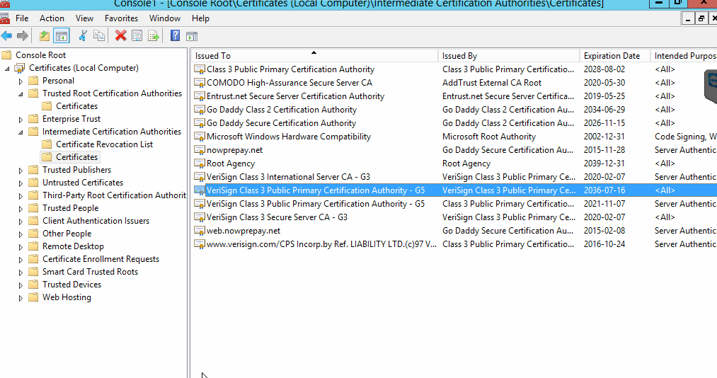 Download Verisign Root Certificate G5 Jet