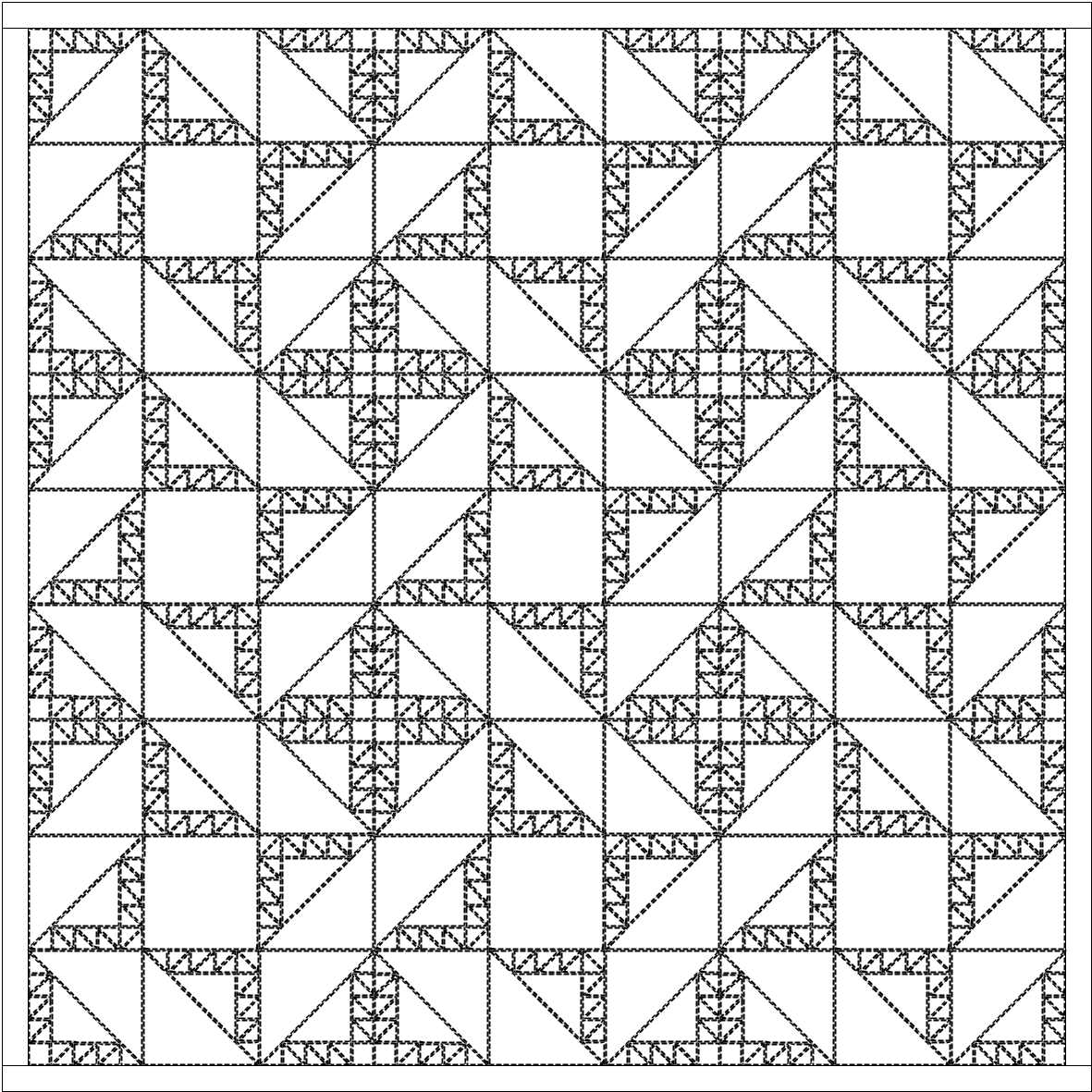 Line Art Quilt Kit : A quilter doing machine embroidery hand piecing and