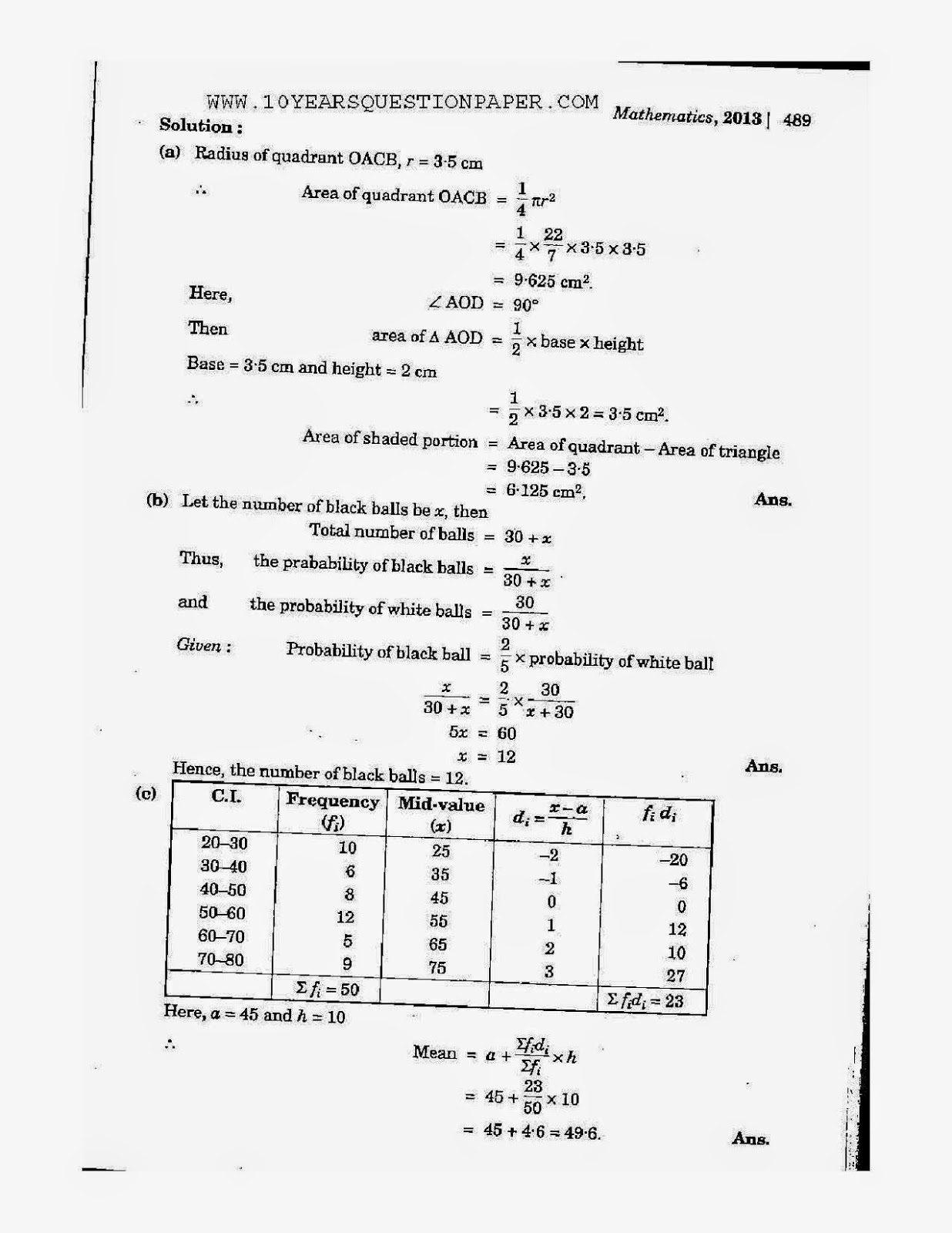 icse class 10th mathematics solved question paper 2013 icse class 10th mathematics solved question paper 2013