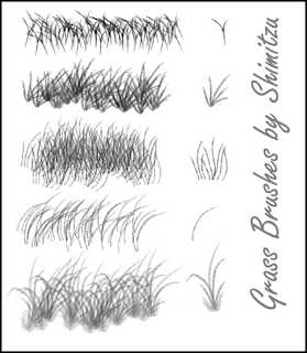 Pinceles de hierba para photoshop