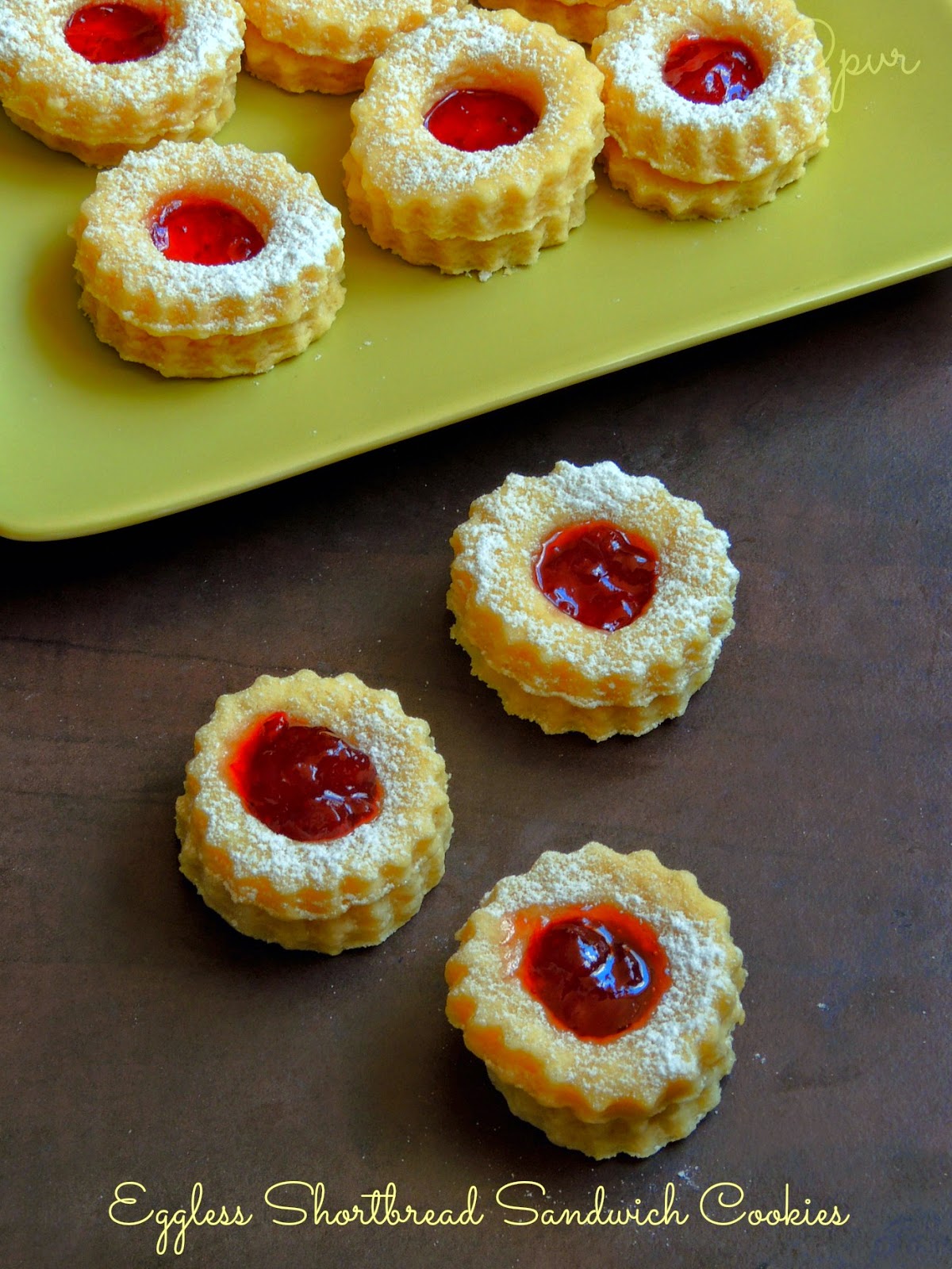 Priya's Versatile Recipes Eggless Shortbread Sandwich CookiesHome