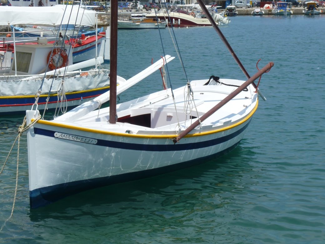 1001 Boats Greek fishing boat in Skopelos Town Harbour