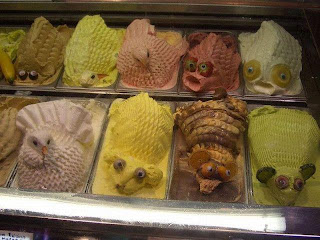helados con formas de animales