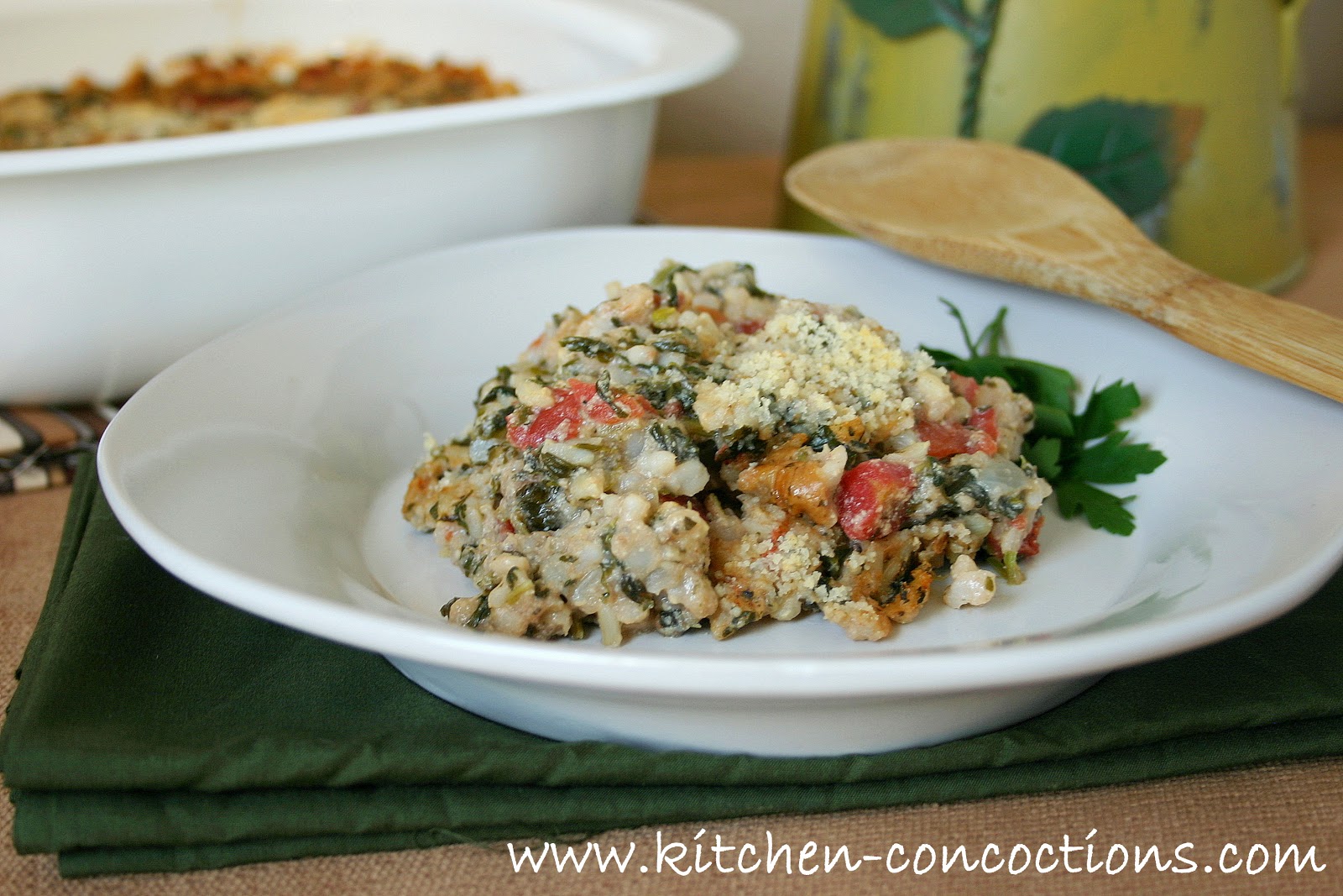 Hearty Baked Spinach and Tofu Casserole Kitchen Concoctions
