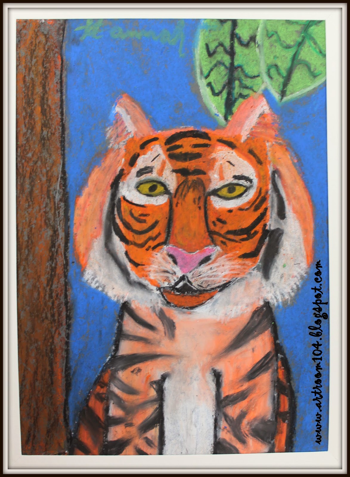 Art Room 104: 5th Grade: Oil Pastel Jungle Animals