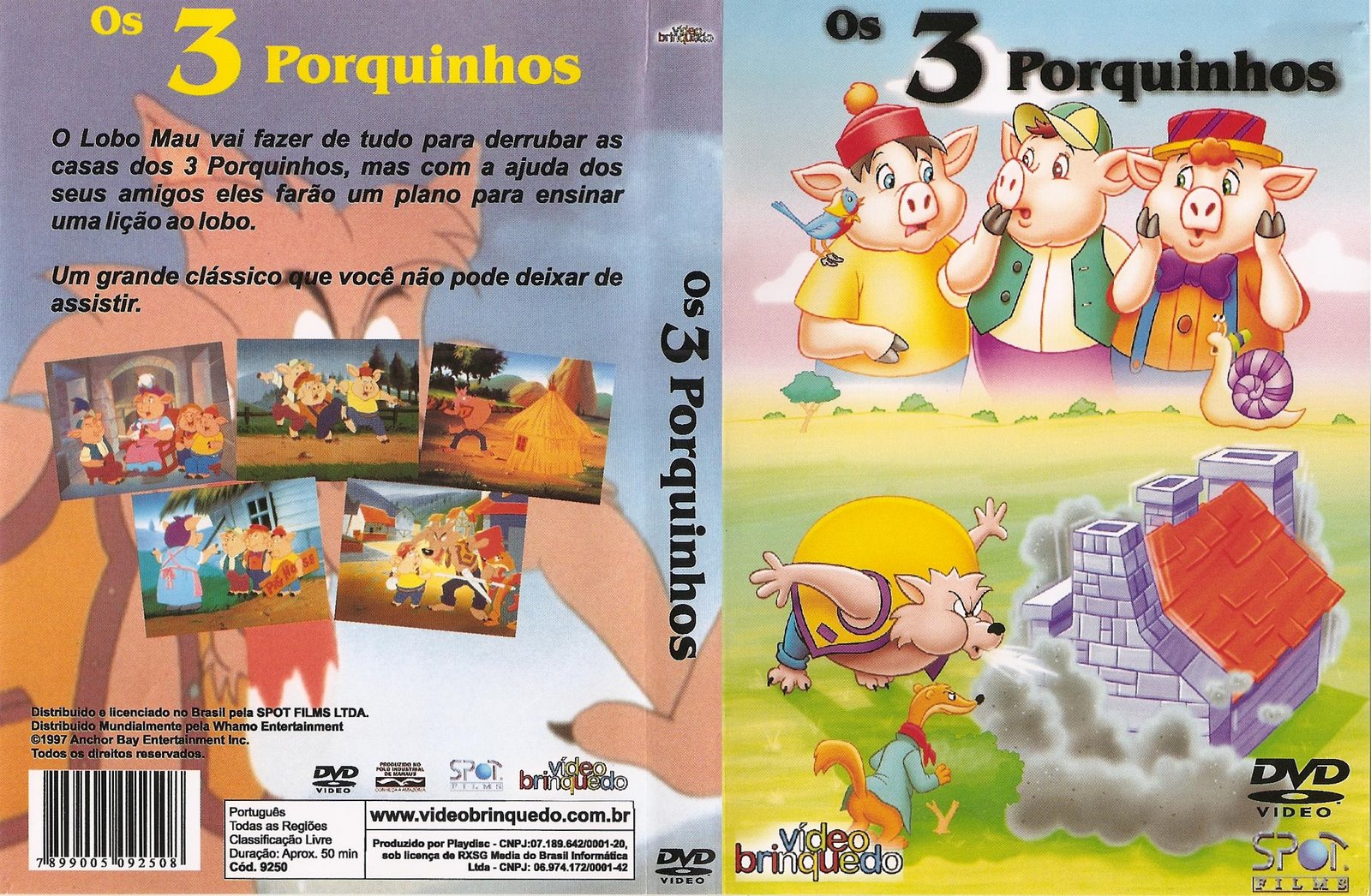 Capas Filmes Animação: Os Três Porquinhos1600 x 1046