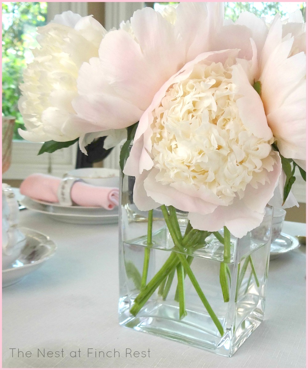 The Nest at Finch Rest Peony Inspired Tea Tablescape